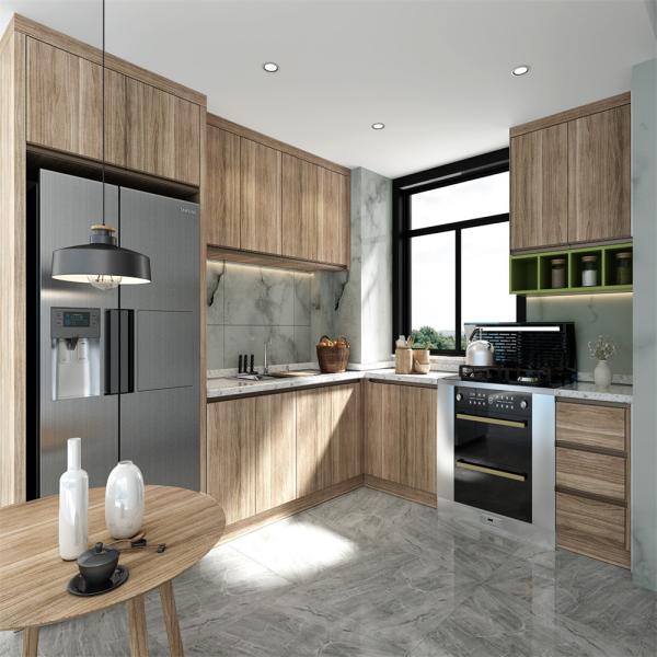 Villa/Apartment Kitchen Cabinets YALIG Atalanta Cucina 2022 Wood Veneer with Drawers