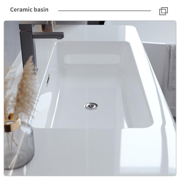 waterproof Slate Bathroom Vanity With Sink And Mirror 42 Inch