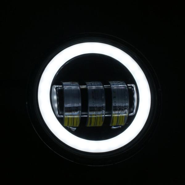 4.5 Inch Harley Davidson Jeep Car LED Fog Lights 7000K 30W Aluminum Material