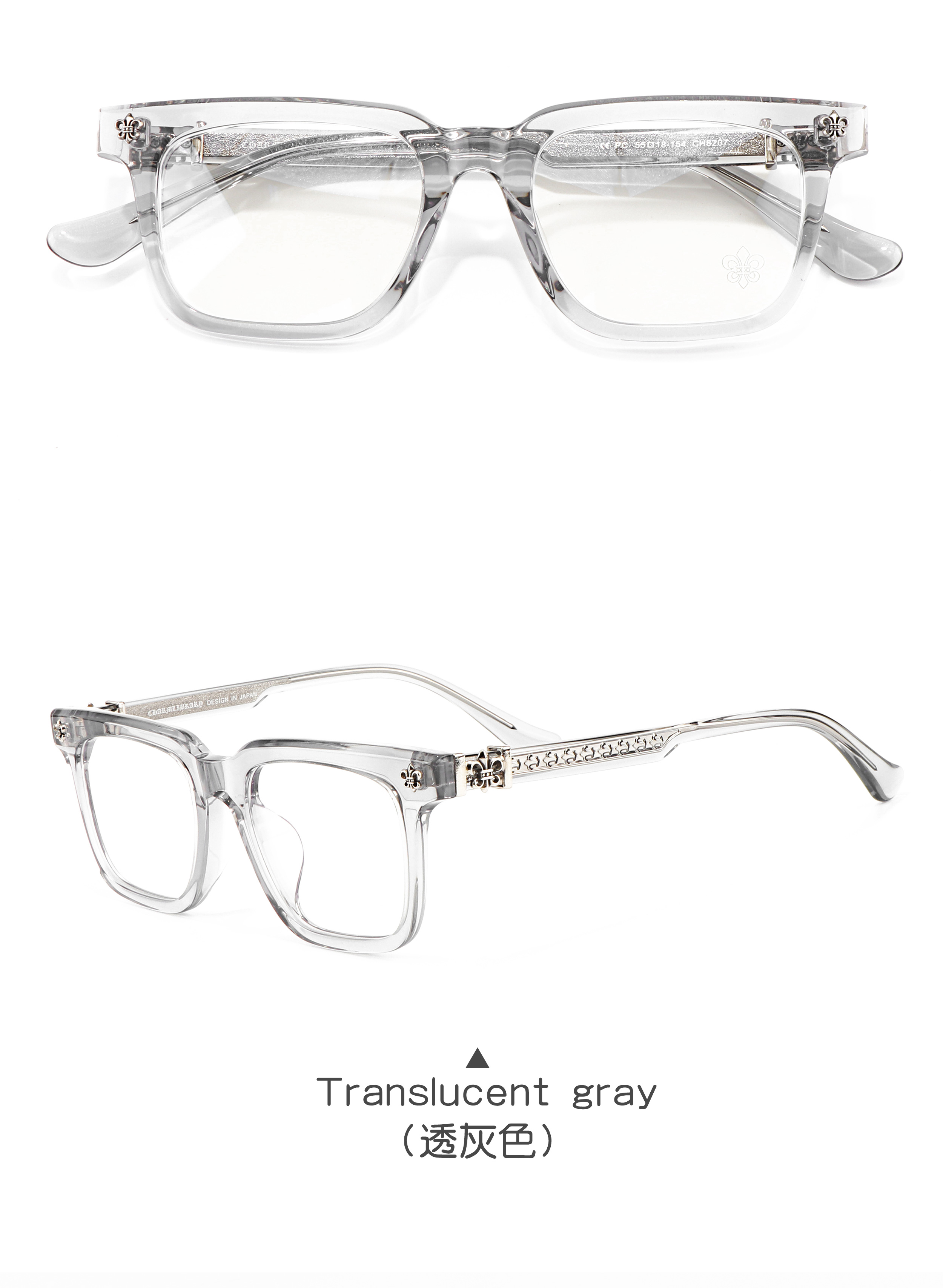 Good Quality Light Acetate Black Silver Gold Optical Prescription Presbyopia Multifocal Glasses Shop Eyeglass Frame for Women