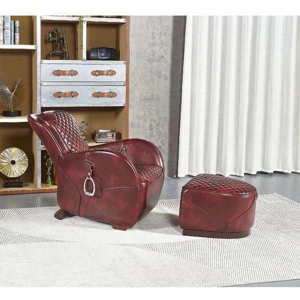 Nidea #8810 Aviator Retro Industrial Chaise Lounge Chair with Cooling Feature for Living Room Bedroom Home Furniture