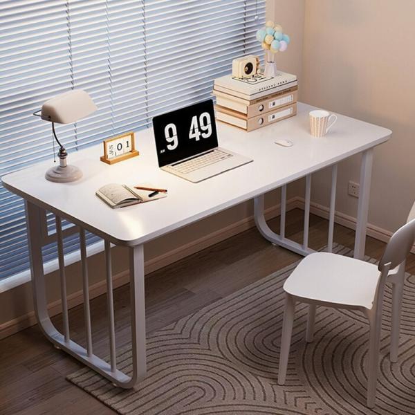 Large Capacity Stable Office Furniture Standing Study Table Computer Desk with Thick Frame in Living Room Bedroom