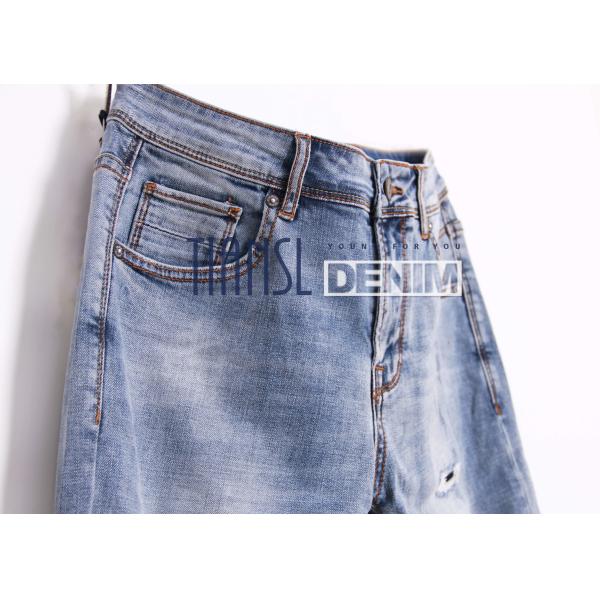 407gsm Indigo Black Jeans Fabric Heavy Weight Polyester Denim 12oz