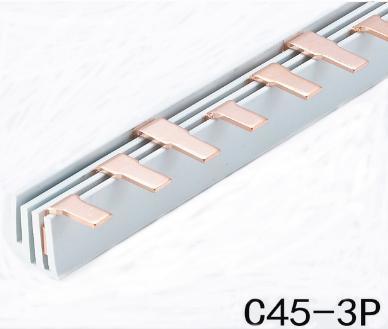 C45 Тип электрическая медная шина Красная медь и огнеупорный ПВХ
