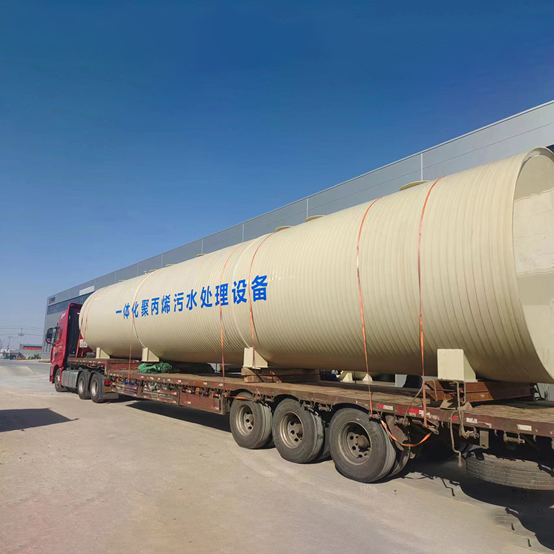 100 M3/day Treatment Capacity PP Sewage Treatment Equipment with Modular Design Meets National Discharge Standards