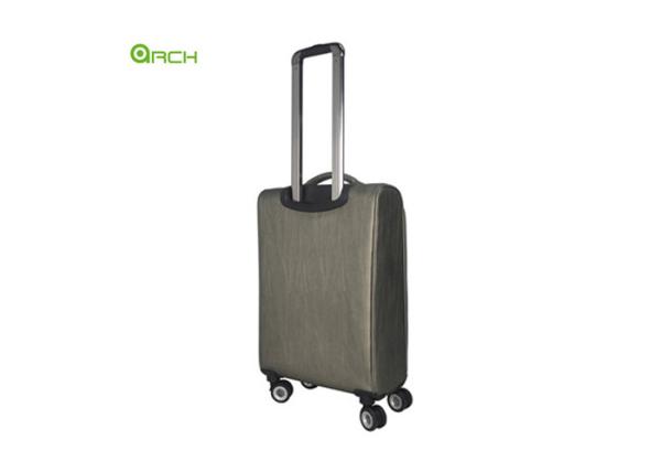 Elegant PU Soft Sided Luggage with Two Spinner Wheels and Internal Trolley System