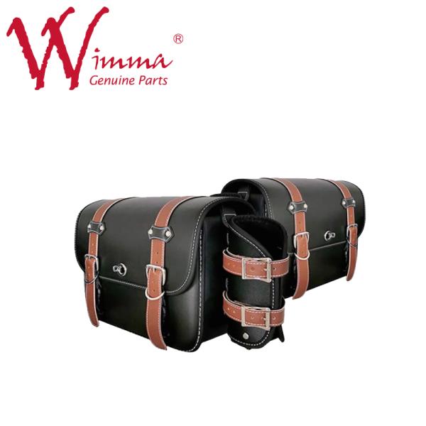 Участвующ в гонке PU сумки седловины стороны мотоцикла покройте кожей для аксессуаров частей