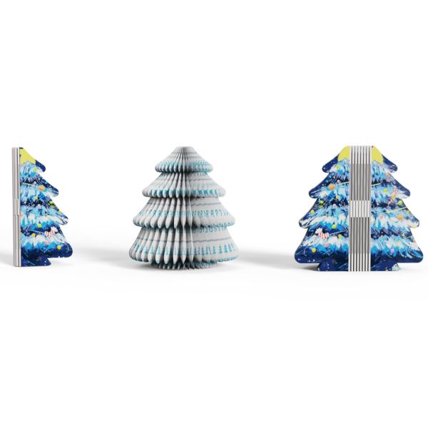 Folding Table tree Christmas Paper Lamp Atmosphere Lights Holiday Presents