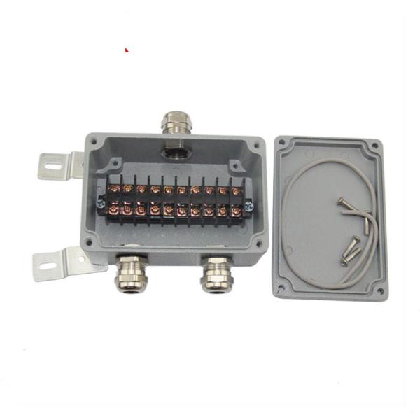 Die-cast Aluminum Distribution Junction Box Waterproof with Terminal Blocks 120*80*55mm