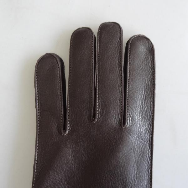 Customized Fashion Mens Leather Gloves , Classic Mens Fur Lined Leather Gloves