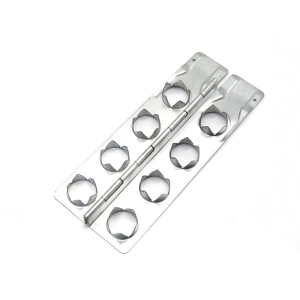 Metal Folding Hinge Hardware Fittings 6/8/10 Holes Galvanized Iron Sheet Pallet Collar Hinge Wooden Case Wooden Collar