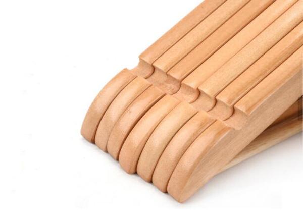 Normally Design Maple Wooden Clothing Store Hangers For Hotel
