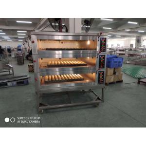 horno de 1300kg 400*600m m Tray Bread Baking Electric Rotary