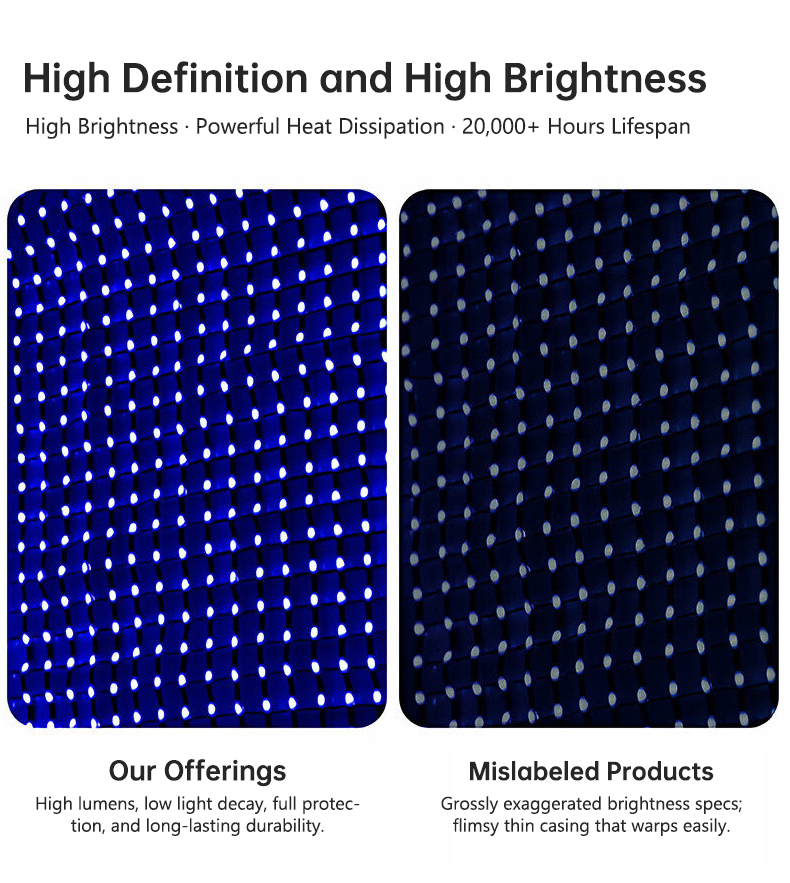 Flexible LED Fabric Screen P15 Lightweight Mesh 250g High Transparency 95% for Night Sky Drone Show Stage Backdrop