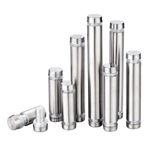 Anti Loosening Stainless Steel Sign Standoffs Double Head Design OEM ODM