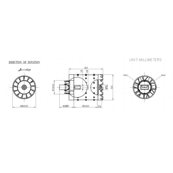 Двигатель сушилки волос 110-220В 100000RPM 90W Для бытовой техники KG-2929DC22