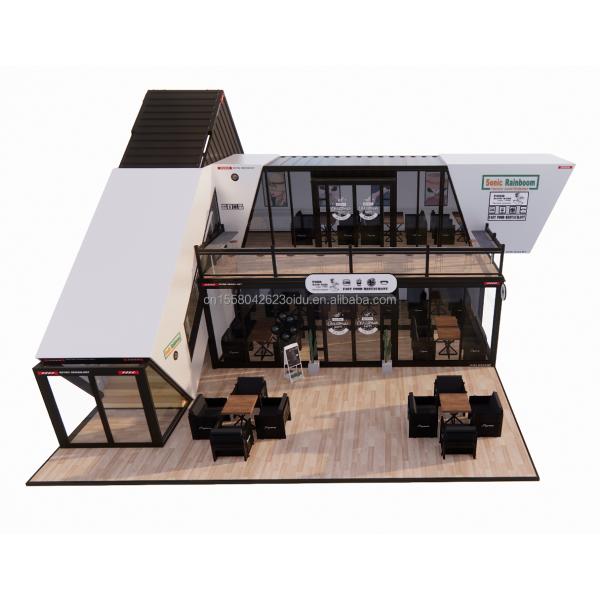 Expandable Prefab Folding Container Garden House with Galvanized Steel Square Tubes Main Structure Chinese Design Style