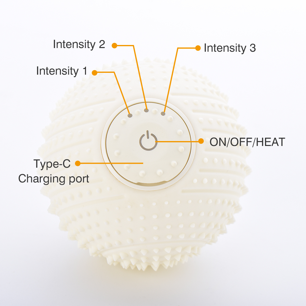 Chinese Therapy Sustainable Eco Friendly  Vibrating Massage Ball, Myofascial Release Back Colorful Mini Massage Ball