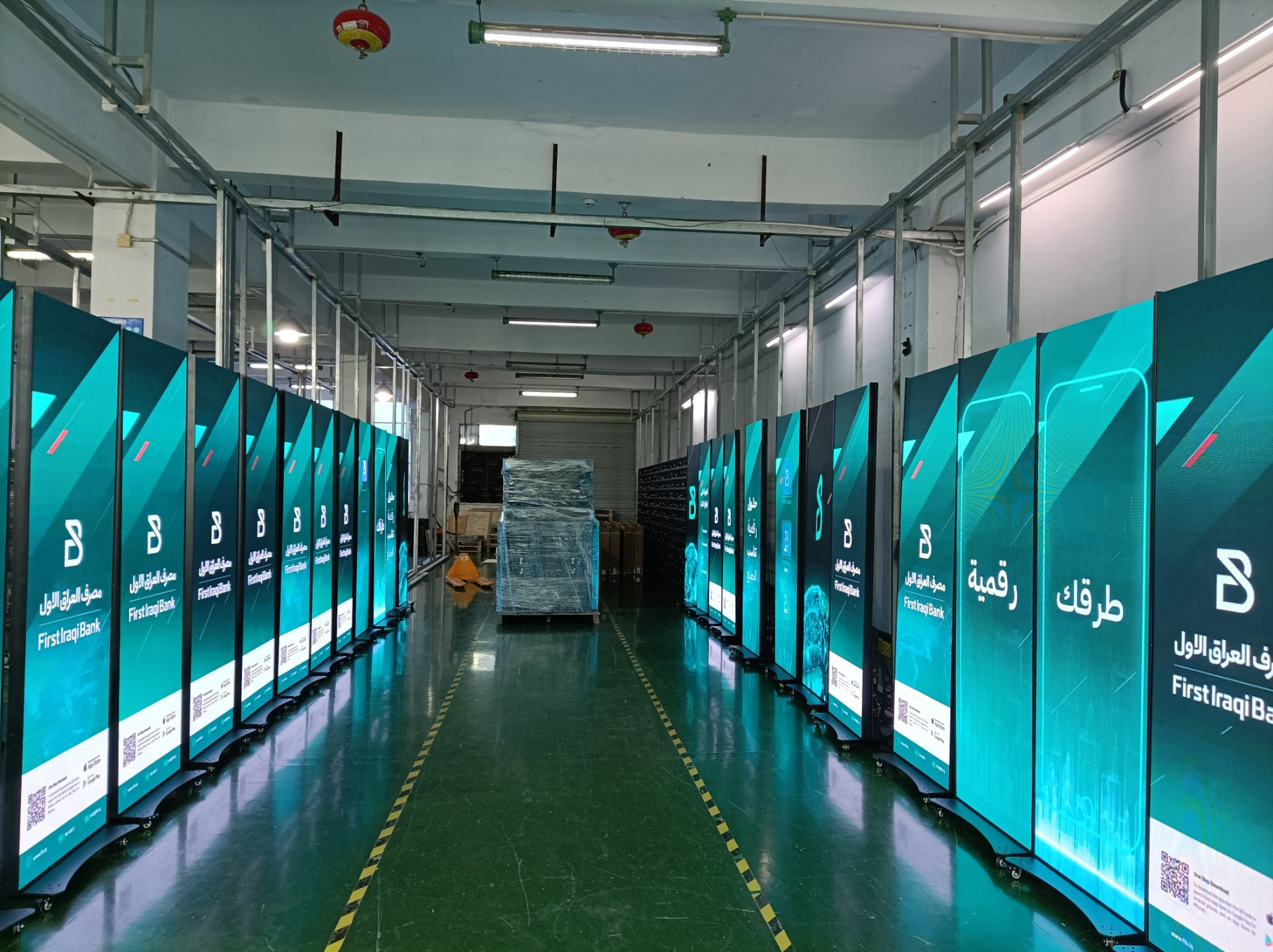 Foldable LED Poster P2.5 GOB Poster LED Screen Hd Display Stand Totem Double-sided Free Standing Led Poster Screen for Shopping Mall