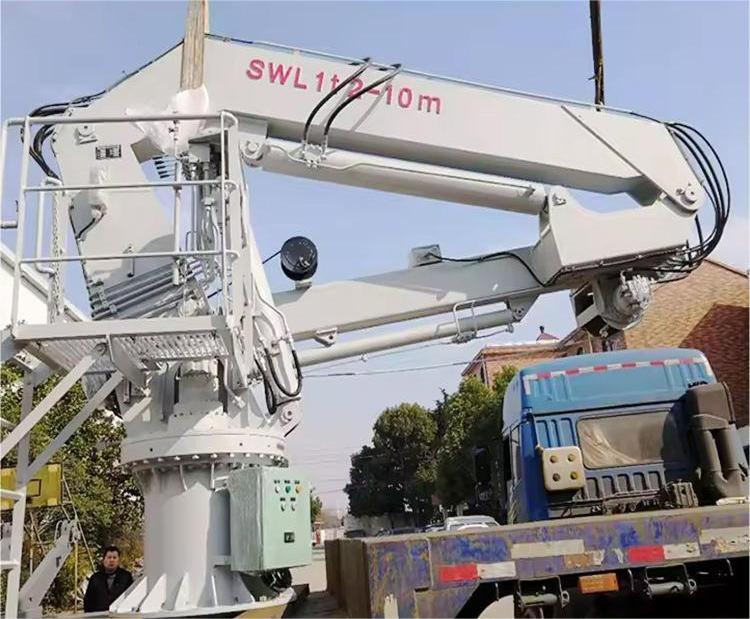 Offshore Marine Standard Telescopic Knuckle Boom Deck Crane 2.5t 3.5t Boat Use