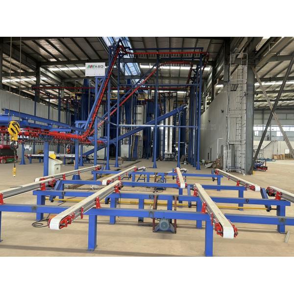 Full-automatic Loading and Unloading Platform Vertical Powder Coating Lines with Powder Coating System and Surface Treatment