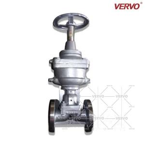 Polegada de aço inoxidável pneumática Dn25 Pn10 Rf da válvula de diafragma a 1