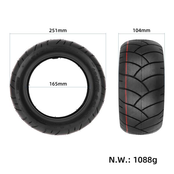 100/55-6.5 Tubeless Scooter Tyre 90/65-6.5 Wear Resistant Electric Scooter Tyres
