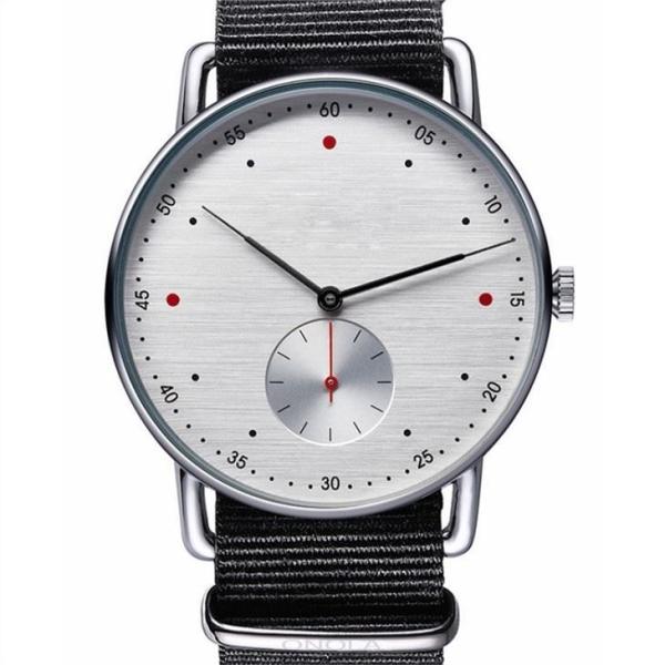 OEM Retro Style Mens Digital Watches 40mm Case Size Leather Sport Watch Bands