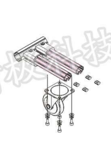 China Industrial 28mm Aluminum Alloy T-Slot Frame Profile Pipe