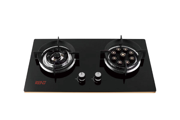 Commercial Gas Hob 2 Burner Gas Stove Stainless Steel Kitchen Household