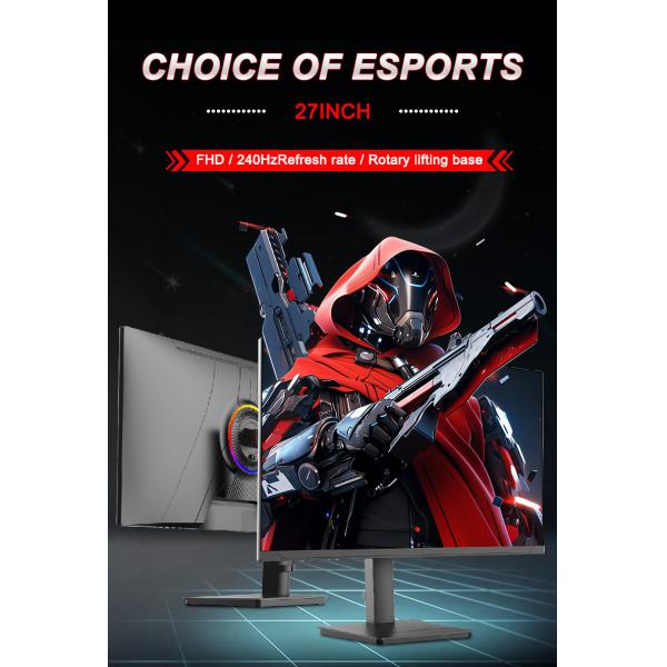 Bezel Less 32 Inch LED Monitor 1K 2K 4K RGB Lighting Adjustable Bracket For Gaming