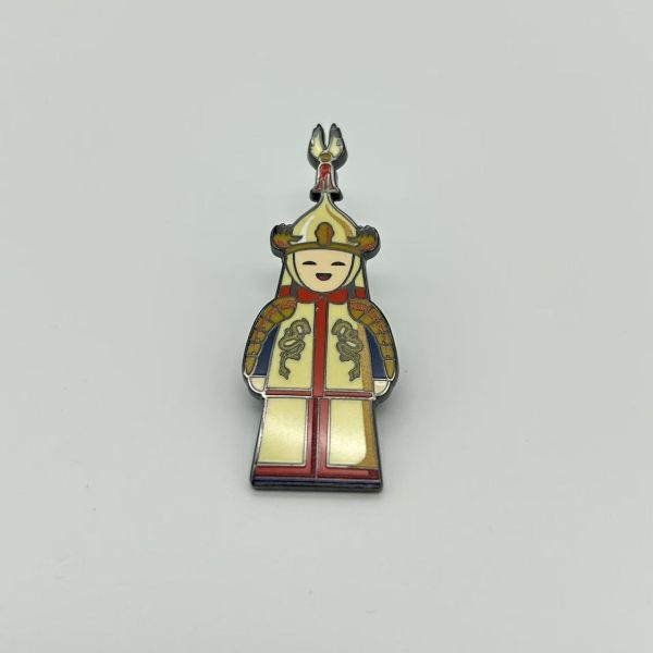 Qing Dynasty Imperial Figures Enamel Pin Set, Chinese Historical Character Collectible Lapel Pins