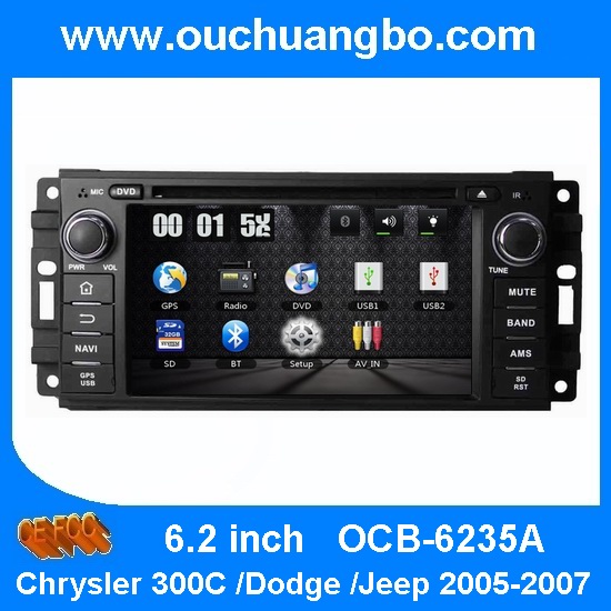 Ouchuangbo DVD Stereo GPS Navi Multimedia Kit for Chrysler 300C /Dodge /Jeep 2005-2007 Radio Player USB iPod OCB-6235A