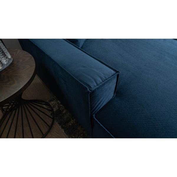 Velvet Upholstery Navy Color Module Sofa Set For Living Room Hotel