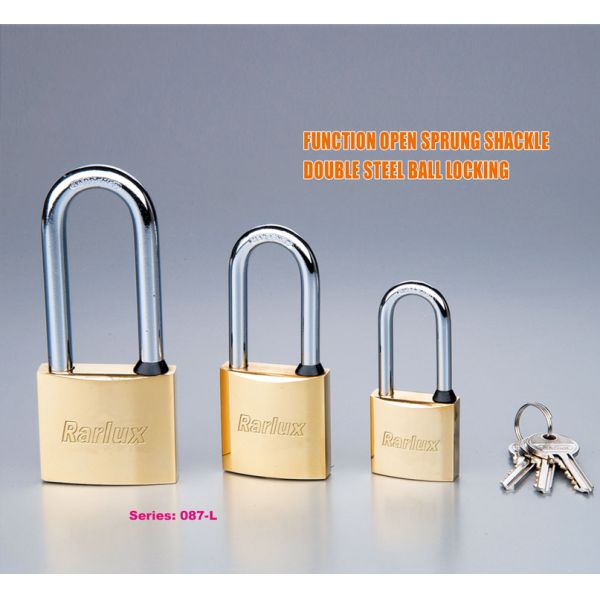 Rrlux Hot Selling Customized Durable Brass Padlocks with 3 Brass Keys-Direct Sales Factory Price