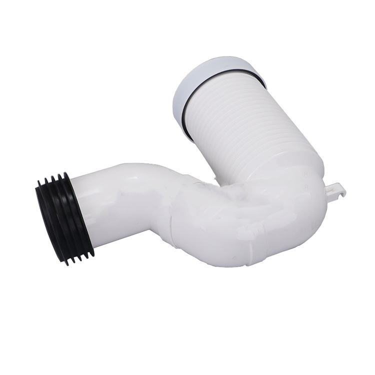 ABS Injection Molded Bathroom Sewage Pipe Outlet Wall Drain Elbow Switch Accessory