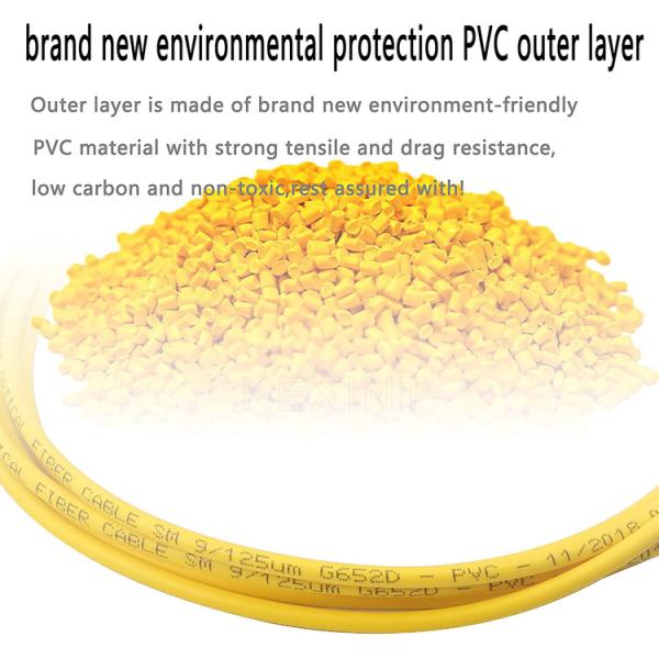 Режим кабеля FTTH LSZH 2.0MM заплаты стекловолокна SC APC G657A1 3M симплексный одиночный