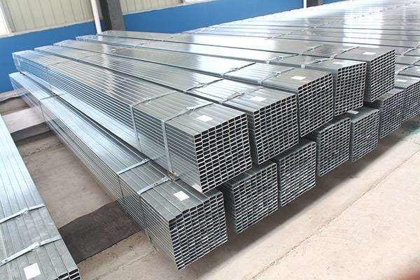 Stuctural Rectangular Metal Pipe , Flat End Welding Rectangular Tubing