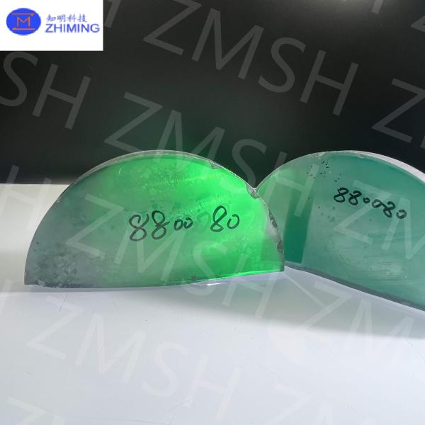 Piedra preciosa en bruto Moissanite Esmeralda Bosque Verde Alta dureza Carburo de silicio de cristal único para el judaísmo