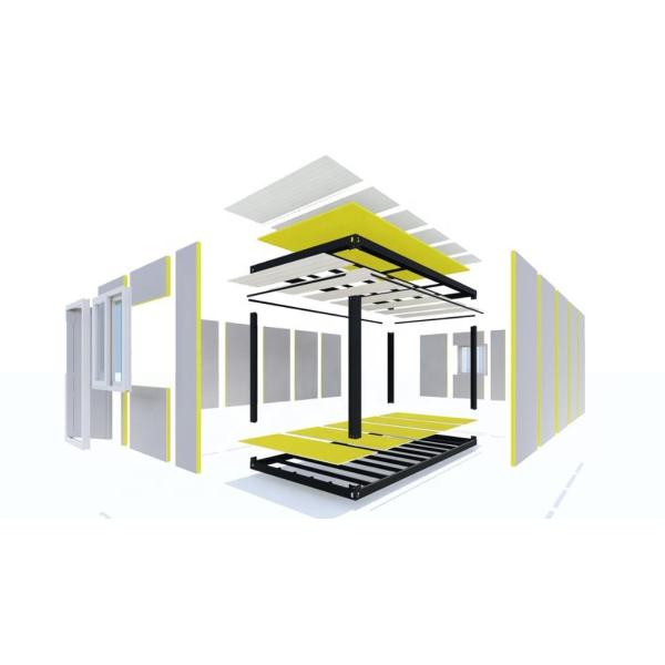 Resistente Al Viento Flat Pack Sitio Офисный контейнер Разъемный 20 футов