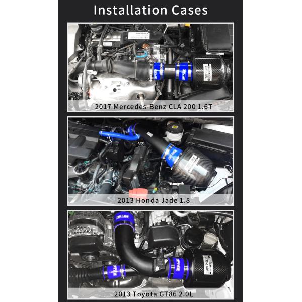 Golf Mk6 R20 Углеродные волокна воздухозабор компактный с авиационной алюминиевой трубкой