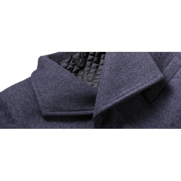 Большой лапель Средний длинный кашемир Классический мужской утилитарный ошейник стройный верхний пальто транш лисица куртка мужской пальто