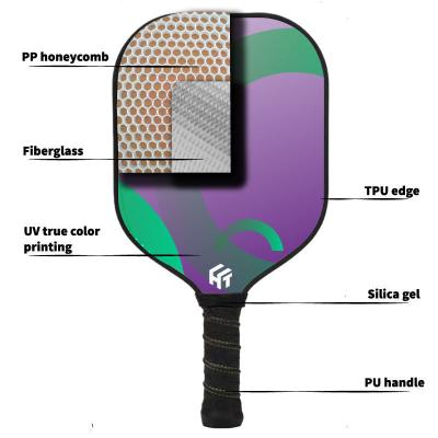 Custom Graphite Carbon Glass Fiber Pickleball Paddle Perfect for All Levels of Play