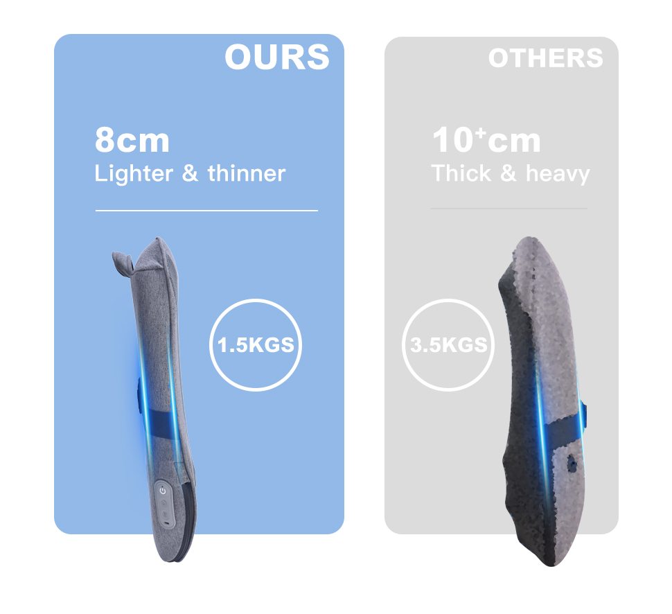 Shiatsu Lower Back Stretcher Vibrating Heating Massager Back Lumbar Support Therapy Massager
