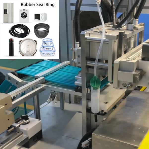 Silicone Ring Assembling Equipment For Lunch Box Or Thermal Cup Seal O Ring Material