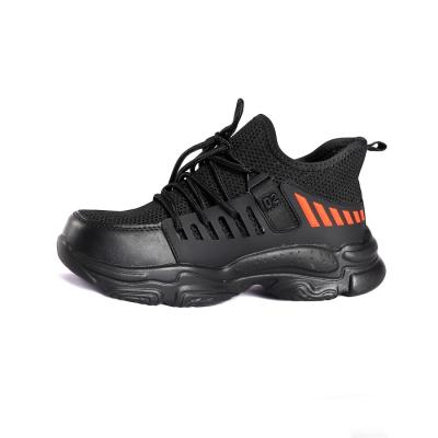 Chaussures de sécurité en bois à coupe basse / résistantes en tissu noir unisexe