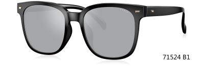 Men Women Polarized Parim Sunglass Plastic Frame Grey Mirror Lens