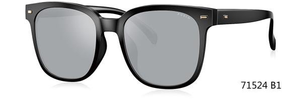 Men Women Polarized Parim Sunglass Plastic Frame Grey Mirror Lens