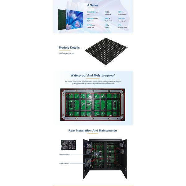 Led Advertising Billboard Screen Video Panels Fixed Wall Outdoor Led Display
