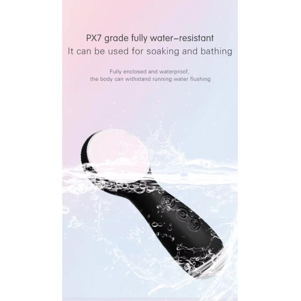 Phototherapy Silicone Sonic Vibrating Face Cleansing Brush For Skin Rejuvenation